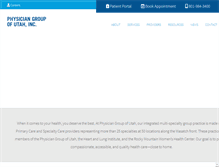 Tablet Screenshot of physiciangrouput.com